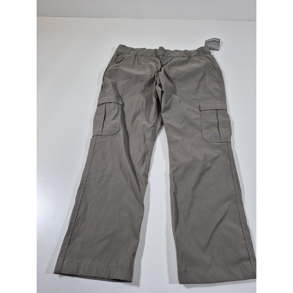 Eddie Bauer First Ascent Pants Womens Petite 10 Gray Guide Ripstop Cargo Hiking